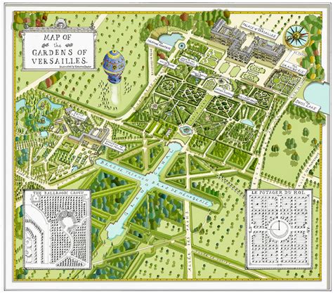 map of versailles gardens.